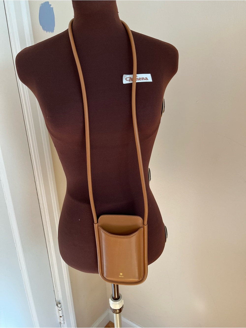 JW PEI Tan Crossbody Phone Pouch with Long Strap